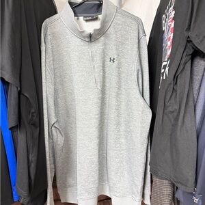 Under Armour Light Gray Quarter-Zip Pullover